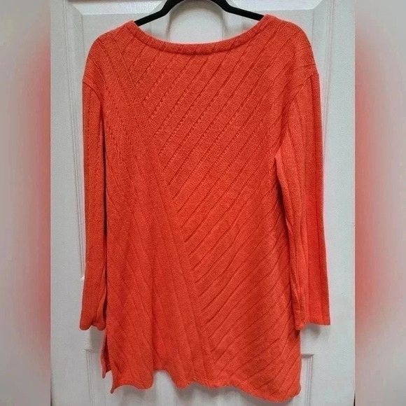 Maeve by Anthropologie Divine Tunic Orange Sweater Size Large - Picture 2 of 3